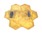Polymolds Stone Flower Concrete Texturing Mat Stamp 16 x16 