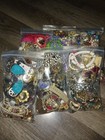 Vintage To Now Mixed Jewlery Lot  Mystery Jewlery Lot crafting Lot 6 Bags Total