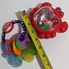 Nuby Ice Gel Teether Keys Baby Teething Ring   Happy Crab Rattle Toy