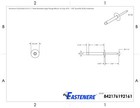 Large Flange Pop Rivets 3 16  X 1  Aluminum Body Steel Mandrel  6-16  Qty 100
