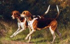 Handmade Old Master-art Antique Oil Painting Hunting Dog On Canvas 24 x36 