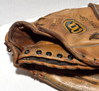 Wilson A2120 Leather Baseball Glove Darrell Evans  Pro Model Lace Repair Needed