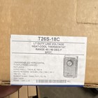 Johnson Controls T26s-18c Heat-cool Thermostat 240v Analog Dial Brown