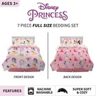 Disney Princess Full Size Comforter   Sheets With Sham  7 Piece Set
