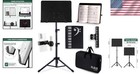 Portable Sheet Music Stand With Phone Holder - Black