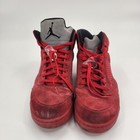 Nike Air Jordan 5 Retro Shoes Men Size 17 Red Suede 136027-602