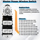 New Power Window Switch Driver Side For Mercedes Benz C300 C400 Glc300 2015-2020