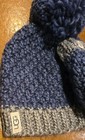 New Ugg Os Infant Hat   Mitten  Knit Set Blue  Gray 