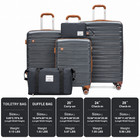 20 24 28  Trolley Case 3-piece Hardside Lightweight Spinner Luggage Bag Set Tsa