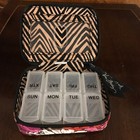 Vera Bradley Travel Pill Organizer Case Box  Floral  New Without Tag