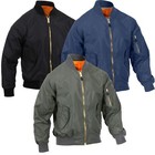 Lightweight Ma1 Flight Jacket  Enhanced Nylon Military Bomber Air Force Coat