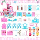 Barbie Dreamhouse Playhouse 4-story 11 Rooms Doll House With 4 Dolls Toy Figures