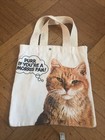 Vintage Morris The Cat 9 Lives Advertising Canvas Tote Hand Bag Snap Closure