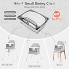 4 In 1 Portable Baby Highchair Convertible High Chair For 636 Months Babies A   
