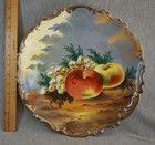 L  Straus   Sons Austria Wall Hung Plate - Hand Painted - Signed Bowly  - 13 