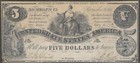 T-36 1861  5 Confederate States Note Paper Money - Pcgs Currency Vf35 Ppq Pf-4