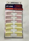 Vintage Store Display 6 Unbreakable 5  Combs  for Pocket Or Purse  Made In Usa