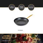 Thyme   Table Non-stick 12  Signature Fry Pan  Black   Gold