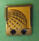        Continental Airlines 1 10 10k Employee Service Award Tie  Lapel Pin