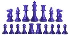Black Archer Weighted Chess Set - Vinyl Board  Bag W  Royal   White Pieces