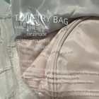Pink Toiletry Bag Zipper Pouch  Travel Cosmetic Organizer Bag