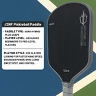 J2nf 16mm Sword   Shield Pickleball Paddle Gen4 5 Multi-density All-foam Core
