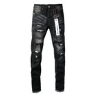 2025 New Purple Brand Men s Personality Fashion Splash-ink Jeans  