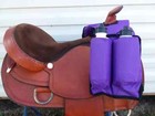 Saddle Horn Bag 2 Water Bottles Insulated Cordura Nylon Double Pockets