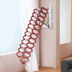 10ft Attic Ladder Loft Stairs 12 Steps Folding Ladder Pull Down Stairs 880 Lbs