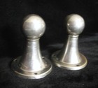 Vintage Pair Chrome Ball End Bathroom Towel Brackets  Nm Co  Wil-wear
