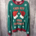 Blizzard Bay Sweater Men s Medium Ugly Sweater This Guy Loves Christmas