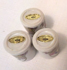 3 Vintage Russ Ceramic 1  Easter Chick Tiny Taper Candles Holders Made In Taiwan