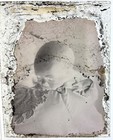 Antique Glass Plate Negative  Victorian Portrait Of An Infant