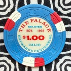Rare The Palace  1 00 Hayward s Centennial Hayward  California Casino Chip V817