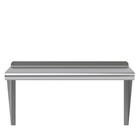 14 In  X 24 In  Stainless Steel Wall Shelf