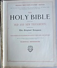 Antique 1920 s Holman Self Explanatory Masonic Family Bible With Records Rubeck