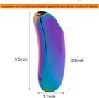 Heavy Curved Lighter Case Cover Holder Sleeve Pouches Metal Ergonomic Rainbow 