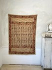 Vintage Kalamkari Textile Paisley Tablecloth Bedcover Hanging Textile Upholstery