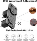 12v Waterproof Usb Outlet With Dual Ports For Marine And Automotive Applications