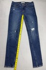 Levi s 711 Skinny Jeans Womens Size W25x30l Altered Low Rise Light Wash Blue