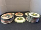 John Deere Coasters Absorbent Fiberboard 60 Count Refill For Silo Dispenser
