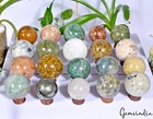 20 Pc Natural Gemstone Spheres Polished Chatoyant Sparkling Crystal Mineral Ball