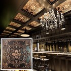 Pvc Faux Tin Painting Panel 3d Stereo Wall Panels Pl19 Traditional Copper 10pcs