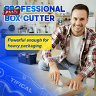 Folding Utility Knife Set  Quick Change Folding Box Cutter With Clip  Extra 10 S