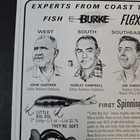 1967 Burke Flexo-products Co Fishing Lures Vintage Print Ad Traverse City Mi