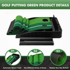 Golf Putting Green Golf Trainer Aid Practice Mat Auto Ball Return Indoor