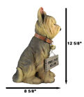 Yorkie Dog Garden Statue 12 5 h Yorkshire Terrier Welcome Figurine Jingle Collar