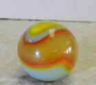  16662m Nice Looking Vintage Peltier Glass Rainbo Marble  62 Inches Near Mint