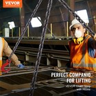 Vevor 3 8  X 10  Chain Sling 4 Legs G80 Lifting Chain With Grab Hooks 18400 Lbs