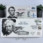 American Revolutionist  rare Mint  - Signed Paul Calle - Lincoln twain 2 Set Fdc